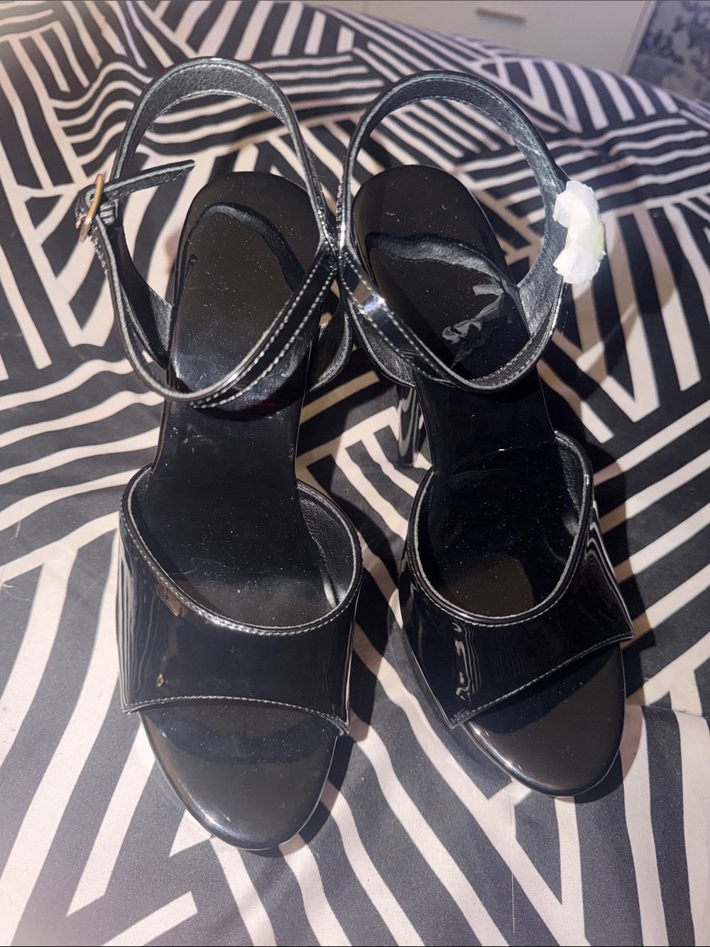 Black platform stilleto heels
